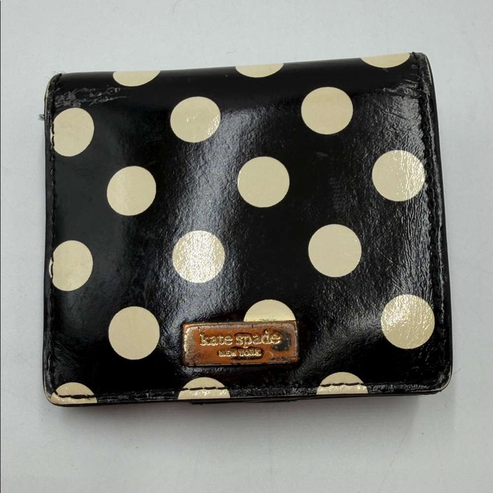 Kate Spade Black and Cream Dot Wallet